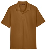 Harriton Men's Advantage Snag Protection Plus Polo DUCK BROWN Pocket