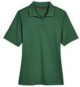Harriton Lady Advantage Snag Protection Plus Polo DARK GREEN Pocket