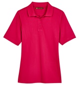Harriton Lady Advantage Snag Protection Plus Polo RED Pocket