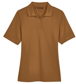 Harriton Lady Advantage Snag Protection Plus Polo DUCK BROWN Pocket