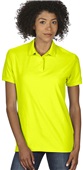 Gildan Ladies' 6 oz. Double Piqué Polo SAFETY GREEN Pocket