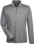 Team 365 Zone Sonic Heather 1/4 Zip Jacket DK GREY HEATHER Pocket