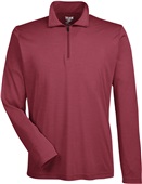 Team 365 Zone Sonic Heather 1/4 Zip Jacket SP MAROON HEATHER Pocket