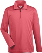 Team 365 Zone Sonic Heather 1/4 Zip Jacket SP RED HEATHER Pocket