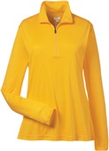 Team 365 Ladies Zone Performance 1/4 Zip Jacket TT31W SP ATHLETIC GOLD Pocket