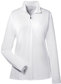 Team 365 Ladies Zone Performance 1/4 Zip Jacket TT31W WHITE Pocket