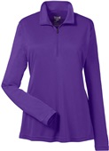 Team 365 Ladies Zone Performance 1/4 Zip Jacket TT31W SPORT PURPLE Pocket