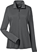 Team 365 Ladies Zone Performance 1/4 Zip Jacket TT31W SPORT GRAPHITE Pocket