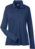 Team 365 Ladies Zone Performance 1/4 Zip Jacket TT31W SPORT DARK NAVY Pocket