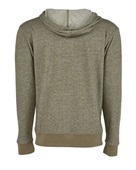 Next Level Adult Denim Fleece Full-Zip Hoody MILITARY GREEN Back