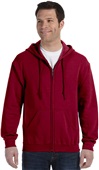 Gildan Adult Yth Heavy Blend Full Zip Hood Jacket CARDINAL RED Pocket