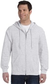 Gildan Adult Yth Heavy Blend Full Zip Hood Jacket ASH Pocket