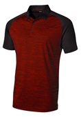 Tonix Mens Purpose Polo Shirts 1820 BLACK/SCARLET Pocket