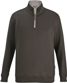 Edwards Unisex 1/4 Zip Performance Pullover BLACK/TITANIUM Pocket