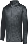 Adult Pouch Pocket 1/2 Zip Pullover (Black,Forest,Graphite,Maroon,Navy,Royal,Red,White) BLACK Pocket