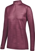 Womens Converge 1/2 Zip Pouch Pocket Pullover MAROON Pocket