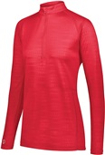 Womens Converge 1/2 Zip Pouch Pocket Pullover SCARLET Pocket