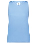 Augusta Ladies Girls Attain Wicking Sleeveless Jersey COLUMBIA BLUE Front