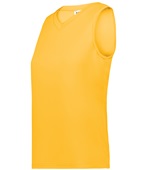 Augusta Ladies Girls Attain Wicking Sleeveless Jersey GOLD Front