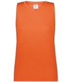 Augusta Ladies Girls Attain Wicking Sleeveless Jersey ORANGE Front