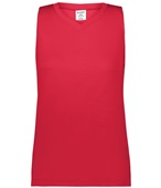 Augusta Ladies Girls Attain Wicking Sleeveless Jersey RED Front
