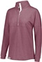 Womens French Terry Heather Pullover (Athletic,Black,Rose,Forest,Maroon,Navy,Purple,Royal,red,Birch) MAROON HEATHER Pocket