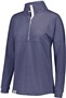 Womens Heather Pullover (WXS, WS -Athletic,Black,Rose,Forest,Maroon,Navy,Purple,Royal,red,Birch) NAVY HEATHER Pocket
