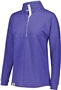 Womens French Terry Heather Pullover (Athletic,Black,Rose,Forest,Maroon,Navy,Purple,Royal,red,Birch) PURPLE HEATHER Pocket
