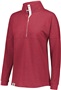 Womens French Terry Heather Pullover (Athletic,Black,Rose,Forest,Maroon,Navy,Purple,Royal,red,Birch) SCARLET HEATHER Pocket