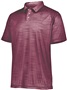 Adult, Embossed Print, Tagless Polo Shirt MAROON (HLW) Pocket