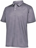 Adult, Embossed Print, Tagless Polo Shirt GRAPHITE Pocket