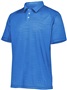 Adult, Embossed Print, Tagless Polo Shirt ROYAL Pocket