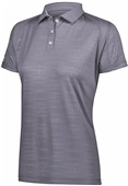 Womens 3-Button,Wicking, Tagless Polo Shirt (Black,Forest,Graphite,Maroon,Navy,Royal,Red,White) GRAPHITE Pocket
