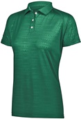 Womens 3-Button,Wicking, Tagless Polo Shirt (Black,Forest,Graphite,Maroon,Navy,Royal,Red,White) FOREST Pocket