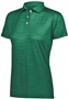  Womens 3-Button,Wicking, Tagless Polo Shirt (Black,Forest,Graphite,Maroon,Navy,Royal,Red,White) FOREST Pocket
