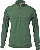 Baw Adult/Youth Tri-Blend 1/4 Zip Jacket HEATHER FOREST Pocket