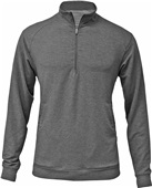 Baw Adult/Youth Tri-Blend 1/4 Zip Jacket HEATHER BLACK Pocket