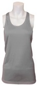 Womens, Ladies & Girls Racerback Tagless Stretch Tank Top GRAPHITE Front