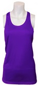 Womens, Ladies & Girls Racerback Tagless Stretch Tank Top PURPLE Front
