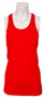 Womens, Ladies & Girls Racerback Tagless Stretch Tank Top RED Front