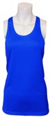 Womens, Ladies & Girls Racerback Tagless Stretch Tank Top ROYAL Front