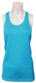 Womens, Ladies & Girls Racerback Tagless Stretch Tank Top OPTIC BLUE Front