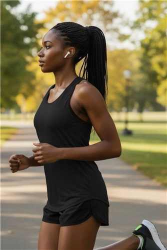 Womens, Ladies & Girls Racerback Tagless Stretch Tank Top | Epic