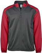 Adult & Youth Soft Shell Sport Jacket (Black,Graphite,Navy) BK/RD - BLACK/RED Pocket