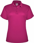 Badger Sport Womens C2 Utility Polo HOT PINK Pocket