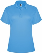Badger Sport Womens C2 Utility Polo COLUMBIA BLUE Pocket
