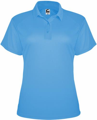 Badger Sport Womens C2 Utility Polo COLUMBIA BLUE 