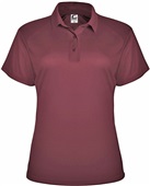 Badger Sport Womens C2 Utility Polo MAROON Pocket