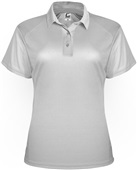 Badger Sport Womens C2 Utility Polo SILVER Pocket