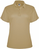 Badger Sport Womens C2 Utility Polo VEGAS GOLD Pocket